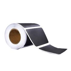 a roll of black and white tape