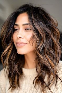 Dark Hair With Highlights, Dark Brown Hair Color