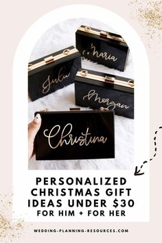 personalized christmas gift ideas under $ 50 for him and her from wedding planning resources