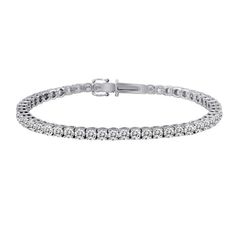 14K White Gold Stephanie Gottlieb, Bracelet Tennis, Diamond Tennis Necklace, Diamond Tennis Bracelet, Gold Bead Bracelets, Star Bracelet, White Gold Jewelry, Tennis Bracelet Diamond, Eternity Band Diamond