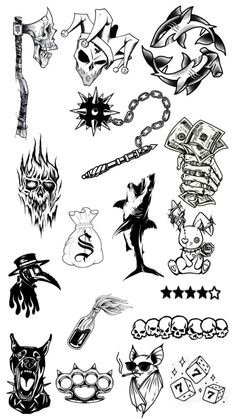 Dark Tattoos For Men, Flash Tattoo Sleeve, Easy Tattoos To Draw, Gang Tattoos, Tattoo Outline Drawing, Flash Tattoo Designs, Skeleton Hand Tattoo