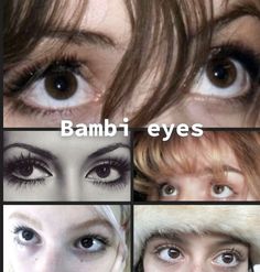 #aesthetic #coquette #girlblog #bambi #eyemakeup #eyes #eyeaesthetic #girlhood #lanadelrey #tumbrl Bambi Core Aesthetic, Doe Eyes Aesthetic Makeup, Big Bambi Eyes, Bambi Makeup Aesthetic, Doe Beauty Aesthetic, Bambi Makeup Tutorial, Bambi Eye Makeup, Bambi Beauty Face, Bambi Pretty