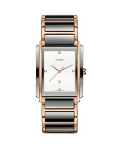 Rado Integral Watch, 31mm x 41mm Modern Silver Jewelry Watch With Rectangular Dial, Silver Modern Jewelry With Rectangular Dial Watch, Modern Silver Diamond Watch With Date Display, Rado Watch, Square Watch, White Silver, Jewelry Accessories, In Store, Buy Online