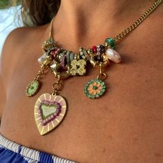 Various plated. Brass and pewter base metal. Patina finish. Hand-painted enamel. Swarovski crystals. Made in Canada. Gold Knot Bracelet, Metal Patina, Heart Charm Necklace, Patina Finish, Jewelry Fashion Trends, Classy Jewelry, Funky Jewelry, Girly Jewelry, Girls Jewelry