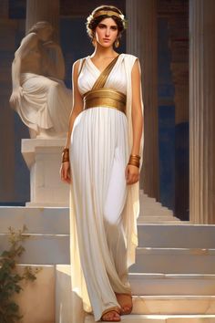 Greek Mythology Dress, Mythology Dress, Roman Clothing, Ancient Fashion, Roman Clothes, Rome Aesthetic, God Clothes, Toga Party