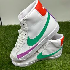 Brand New With Box Nike Blazer Mid 77 City Pride Chicago, Nike Blazer Mid 77 Infinite Kumquat, Nike Blazer Mid 77 White, Shoes Nike Blazer, Nike Blazer Mid 77, Nike Blazer Mid, Nike Blazers Mid, Blazer Mid, Nike Blazer