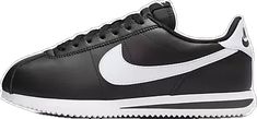 Nike Leather Low-top Running Shoes, Casual Mid-top Running Shoes With Studded Outsoles, Nike Leather Sneakers For Jogging, Nike Leather Sneakers For Running, Nike Lace-up Sneakers With Studded Rubber Outsoles, Casual Nike High-top Sneakers For Jogging, Nike Cortez Leather, Nike Cortez, New Nike