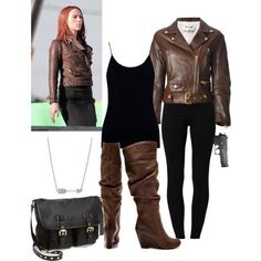 Marvel Clothing, Black Widow Outfit, Marvel Inspired Outfits, Layering Shirts, Marvel Fashion, Captain America The Winter Soldier, Avengers Outfits, Everyday Cosplay, Marvel Clothes