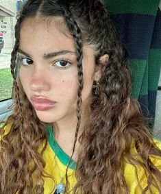 keilani | braids hairstyle | curly hairstyle ideas | curly hairstyle inspo | pretty hairstyles | hairstyle ideas | @elevatebyjordan Curly Hairstyles Aesthetic, Dyed Hairstyles, Hairstyles Aesthetic, Quiff Hairstyles, Hairstyles Updo, Women's Hairstyles, Curly Hair Inspiration