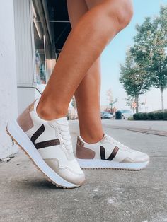 Experience the power of our Authentic Power Sneakers! These shoes have everything you need: comfortable memory foam insole Sneakers Fashion Women's, Trending Shoes For Women, Adventure Clothes, Jordan Dunk, Nude Sneakers, Dream Shoe, Athleisure Shoes, Adventure Outfit, Style Goals