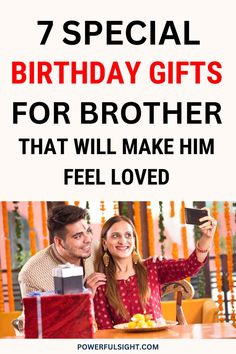 7 Cute Birthday Gifts for Brother Birthday Gifts For Your Brother, Gifts For Your Brother, Brother Birthday Gift, Birthday Look, Special Gifts For Him, Birthday Gifts For Brother, Brother Birthday