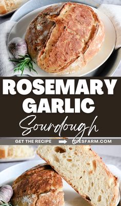 Crusty on the outside and soft and chewy on the inside, this easy rosemary sourdough bread recipe is also packed full of delicious roasted garlic, aromatic rosemary, and cheesy parmesan. This flavorful rustic sourdough garlic and rosemary bread is simple and quick to make with stretch and folds and takes an active sourdough starter. Follow the link to Idie's Farm to get the perfect roasted garlic and rosemary bread recipe today!