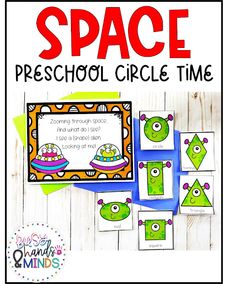 the space preschool circle time activity is shown