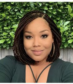 Braided Shoulder Length Hair, Knotless Box Braid Bob Shoulder Length, Short Braid Hairstyles For Black Women, Bob Braids Hairstyles For Black Women, Bob Length Knotless Braids, Crochet Braid Styles Ideas, Short Box Braids Bob, Braids Bob Style