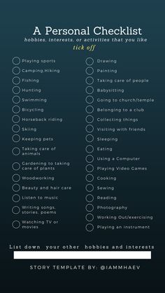 the ultimate guide to writing a personal checklist for kids and adults with pictures on it