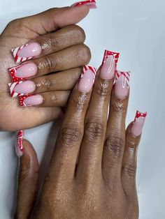 Christmas Shorties Nails, Christmas Nails Designs Short, Christmas Nail Short, Christmas Duck Nails, Short Acrylic Christmas Nails, December Nails Square, Christmas Nails Square Short, Short Acrylic Nails Christmas, Coffin Christmas Nail Designs