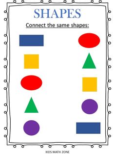 shapes worksheet for kids to learn how to make them look like they are in different