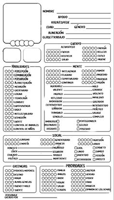 Personaje, ficha, descripción Oc Fill Out Sheet Simple, Blank Templates To Fill Out, Character Details Template, Creative Writing Templates, Cparristart Template, Gibslythe Template, Pronouns Check Template, Notebook Filling Ideas, Worldbuilding Drawing