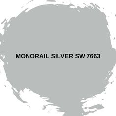 the words monorail silver sw 763 on a white background