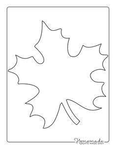 the outline of a maple leaf