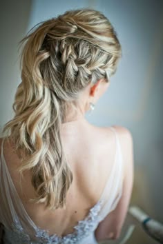 Indian Wedding Hairstyles, Braided Prom Hair, Peinados Recogidos, Best Wedding Hairstyles, Braids With Curls, Trendy Wedding Hairstyles, Braided Ponytail, Short Curly Hair, Shampoos