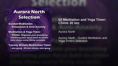 02 Meditation and Yoga Timer: Chime 30 sec Yoga Guide, Guided Meditation, Yoga Meditation, Aurora, Meditation, Yoga