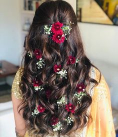 Hair Style Girl, Open Hairstyles, Indian Bridal Hairstyles, Natural Hair Styles Easy, Long Hair Girl