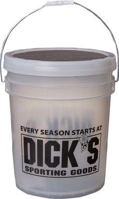 Make practice more efficient when you take the field with a bucket of DICK'S Sporting Goods® 12'' Softballs. Bucket Features Five gallon size holds up to 12 softballs Cushioned lid acts as a seat Color: Black Softball Specs: Size : 12’’ Sport : Softball Cover : Synthetic for great durability and response Core : Solid cork Stitching : Rolled seams Balls included per purchase : 12 Softball Gear, Cool Countries, Sports Equipment, Softball, Fun Sports, Cork, Stitching, Sports, Black