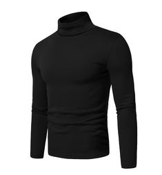 PRICES MAY VARY. Luxurious Comfort: Experience optimal softness and durability with high-end knit construction that doesn't shrink. Made from 95% Cotton & 5% Spandex. Features: Enjoy a black slim fit, thick knit, long sleeves, solid color, and ribbed design in this modern pullover sweater with men turtle neckline. Versatile Matching: Pair this turtleneck sweater with suits, jeans, jackets, or trench coats for a sophisticated look suitable for any occasion. Practical Wear: With a slight stretch, Men Black Long Sleeve Outfit, Black Turtle Neck Outfit Men Casual, High Neck T Shirt Men, Black Turtleneck Men, Mens Black Long Sleeve Shirt, Turtleneck For Men, High Neck T Shirt, Turtle Neck Outfit, Men Turtleneck