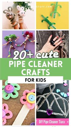 20 cute pipe cleaner crafts for kids that are easy to make and great for spring