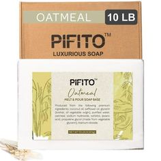 Pifito Premium Oatmeal Melt and Pour Soap Base. Luxurious 100% natural melt and pour soap base, made from high quality ingredients, is extremely easy to work with, providing endless possibilities. Works great with soap colorants and essential oils for fragrance. High volume of glycerin present softens and attracts moisture to the skin. Free of any synthetics, chemicals, detergents or lathering agents. Not tested on animals. Join thousands of satisfied customers who trust the Pifito Soap Base bra Liquid Soap Making, Soap Melt And Pour, Glycerin Soap Base, Soap Making Kits, Soap Colorants, Soap Making Supplies, Shea Butter Soap, Luxury Soap, Safflower Oil