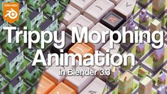 a computer keyboard with the words trippy morphiing animation in blender 3 8