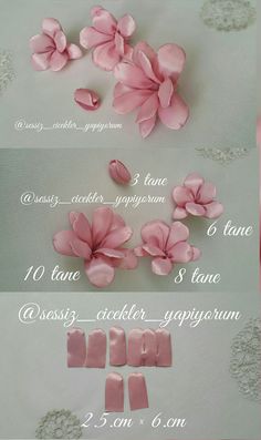 the instructions for making paper flowers