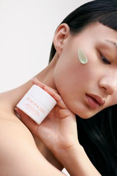 Beauty Product Campaign, Skin Care Campaign, Skincare Campaign, Skincare Texture, Matcha Pudding, Beauty Campaign, Skincare Branding, Peach And Lily