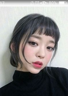 Micro Fringe, Micro Bangs, Choppy Bangs, Asian Hair, Bangs, Hair Cuts, Hair Styles, Makeup, Hair