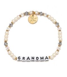 A heartfelt symbol of love and wisdom, our Grandma Bracelet celebrates the cherished bond shared with grandmothers. This item can only be exchanged or returned by mail. Loft Little Words Project Grandma Stretch Bracelet Size Small/Medium Women's by Loft Size Regular - S/M Multicolor Women's Little Words Project, Grandma Bracelet, Symbol Of Love, Love Symbols, Bead Crafts, Stretch Bracelet, Bracelet Sizes, Stretch Bracelets, Of Love