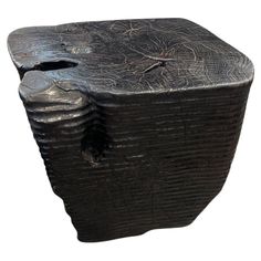 a black box with an intricate design on it