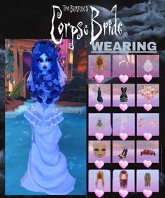 no reposts or ill eat u dress to impress, dti, outfit combos, dti non-vip, non-vip outfit combos, roblox, theme, outfit, corpse bride, tim burton, halloween, costume Dti Outfits Non Vip Theme Halloween, Halloween Costumes Dti Outfits, Corpse Bride Dti Outfit No Vip, Dress To Impress Nightmare Theme, Corpse Bride Dti Outfit, Costume Dress To Impress, Dress To Impress Outfit Combos Vip, Dti Theme Halloween, Corpse Bride Dress To Impress