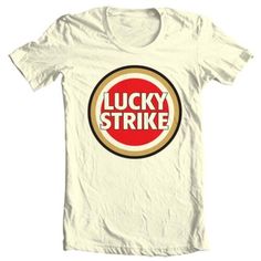 Lucky Strike Cigarette T-shirt vintage nostalgic smoking cotton graphic tan tee | eBay Retro T-shirt With Front Print For Fans, Retro Fan Merchandise T-shirt With Front Print, Nostalgic Crew Neck T-shirt With Screen Print, Nostalgic Crew Neck Pre-shrunk T-shirt, Nostalgic Crew Neck T-shirt With Graphic Print, Tactical Clothing, B L, Famous Brands, Tee Shop