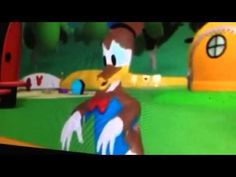 an animated image of a duck in the park