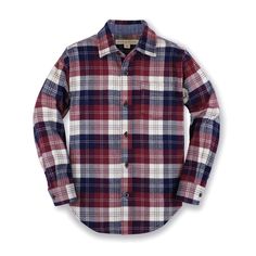 Our flannel button down shirts are made with super soft organic cotton in a range of richly colored classic plaids. Features sueded fabric on both sides for a soft and lofty finish that resists pilling and ensures a long life to be worn, loved, and passed down. Features buttons at the sleeve cuffs and center front. Long Sleeve Flannel, Fabric Tape, Boys Long Sleeve, Brushed Cotton, Cotton Flannel, Flannel Shirt, Quality Clothing, The Well, Women's Plaid Shirt