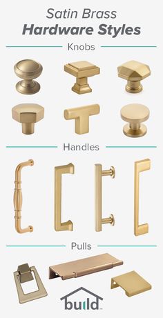 the different types of hardware and handles