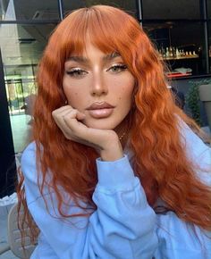 French Bob, Beauty Goals, Copper Hair, Brown Girl, Orange Hair, Unique Hairstyles, Gorgeous Hair, Huda Beauty, Hair Looks