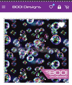 an image of soap bubbles on a black background with the words bool designs written in white