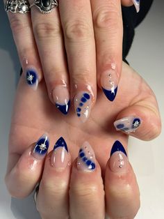 #nails #nailart #nailsofinstagram #naildesign #nailstagram #nailtech #nailsoftheday #blue #bluenails #trendy Esthetician Student, Nails Trending, Trending Nails, Esthetician, Blue Nails, Nails Nailart, Nail Tech, Simple Nails, Nail Inspo