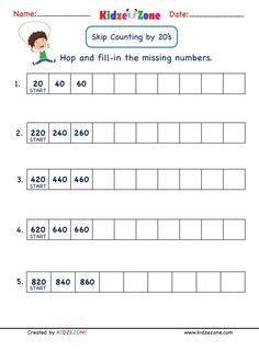 a printable worksheet for kids to practice counting numbers and rounding the number