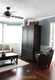 the living room is clean and ready for us to use in its new owner's home