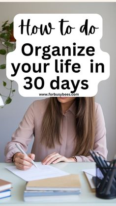 life organization How To Be More Organized, Organized Lifestyle, Work Organization, 30 Day Challenge, Organize Your Life, Life Organization, Organization Hacks, Getting Organized