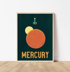 there is a poster on the wall that says mercury