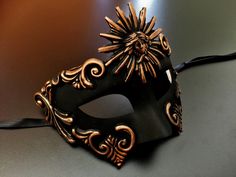 Bronze Men's Masquerade Mask, Roman Warrior Venetian Masquerade Mask, Sun God Dance Mask, Green God Costume Mask, Mardi Gras Mask by HigginsCreek on Etsy https://www.etsy.com/listing/233499156/bronze-mens-masquerade-mask-roman Black Medieval Masquerade Mask For Fantasy Events, Medieval Black Masquerade Mask For Fantasy Events, Medieval Style Black Masquerade Mask, Medieval Black Mask For Masquerade, Medieval Black Mask For Costume, Medieval Black Costume Mask, Black Masquerade Mask For Festivals, Medieval Style Masquerade Mask For Costume, Medieval Style Masquerade Mask For Cosplay